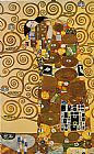 Fulfillment,Stoclet Frieze by Gustav Klimt